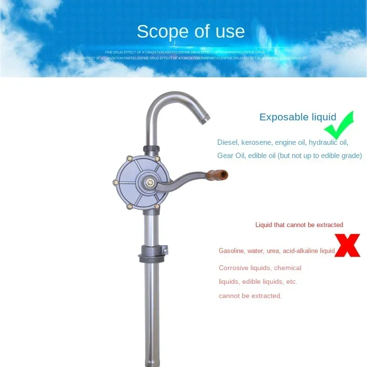 Полностью алюминиевый 25 мм ручной насос портативный Номинальный расход: 3