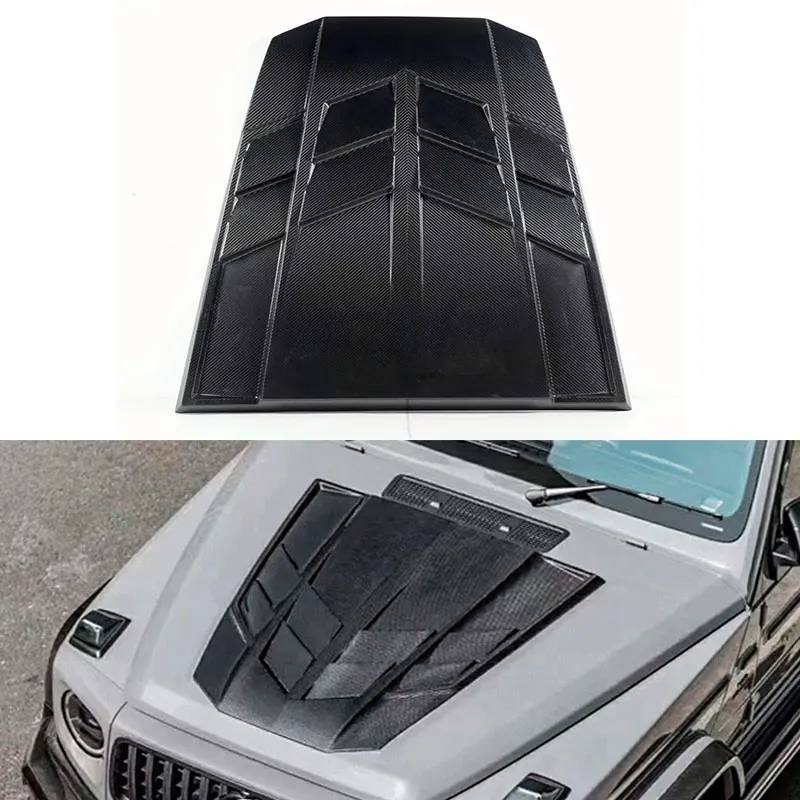 

Car Real LY style MBJ Carbon Fiber Front Engine Hood Cover fit for Mercedes-Benz G Class G30 w464