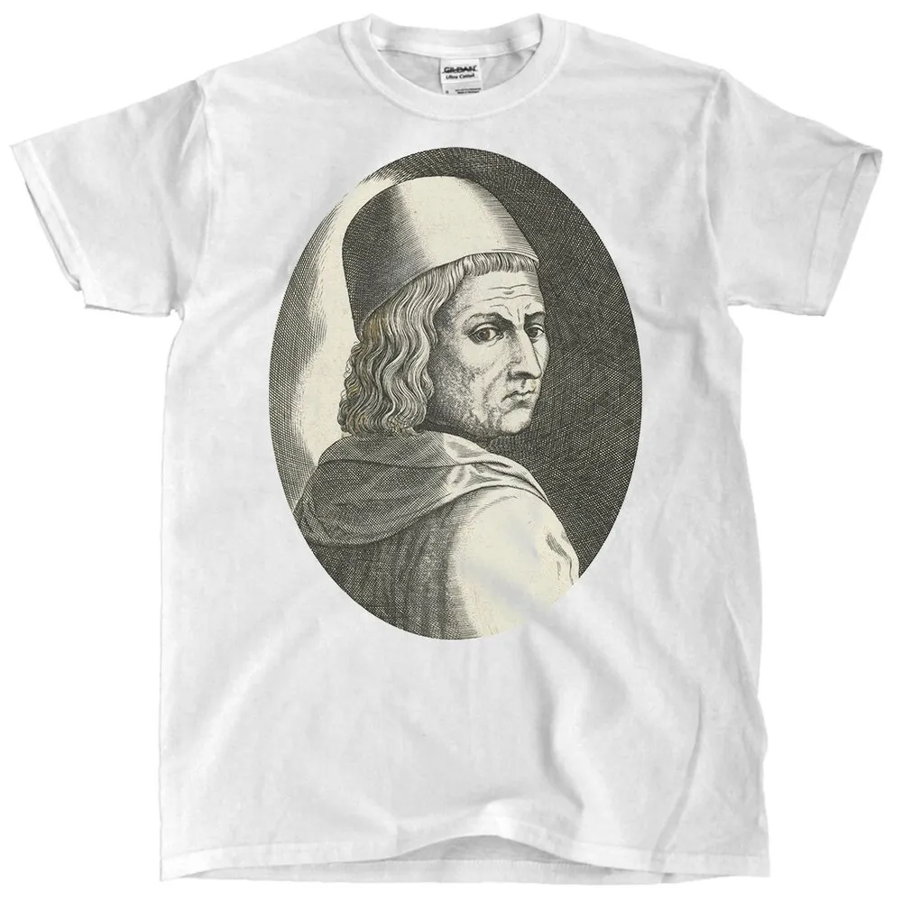 Marsilio Ficino (1433-1499) астролог и переводчик корпуса герметикума-белая футболка унисекс