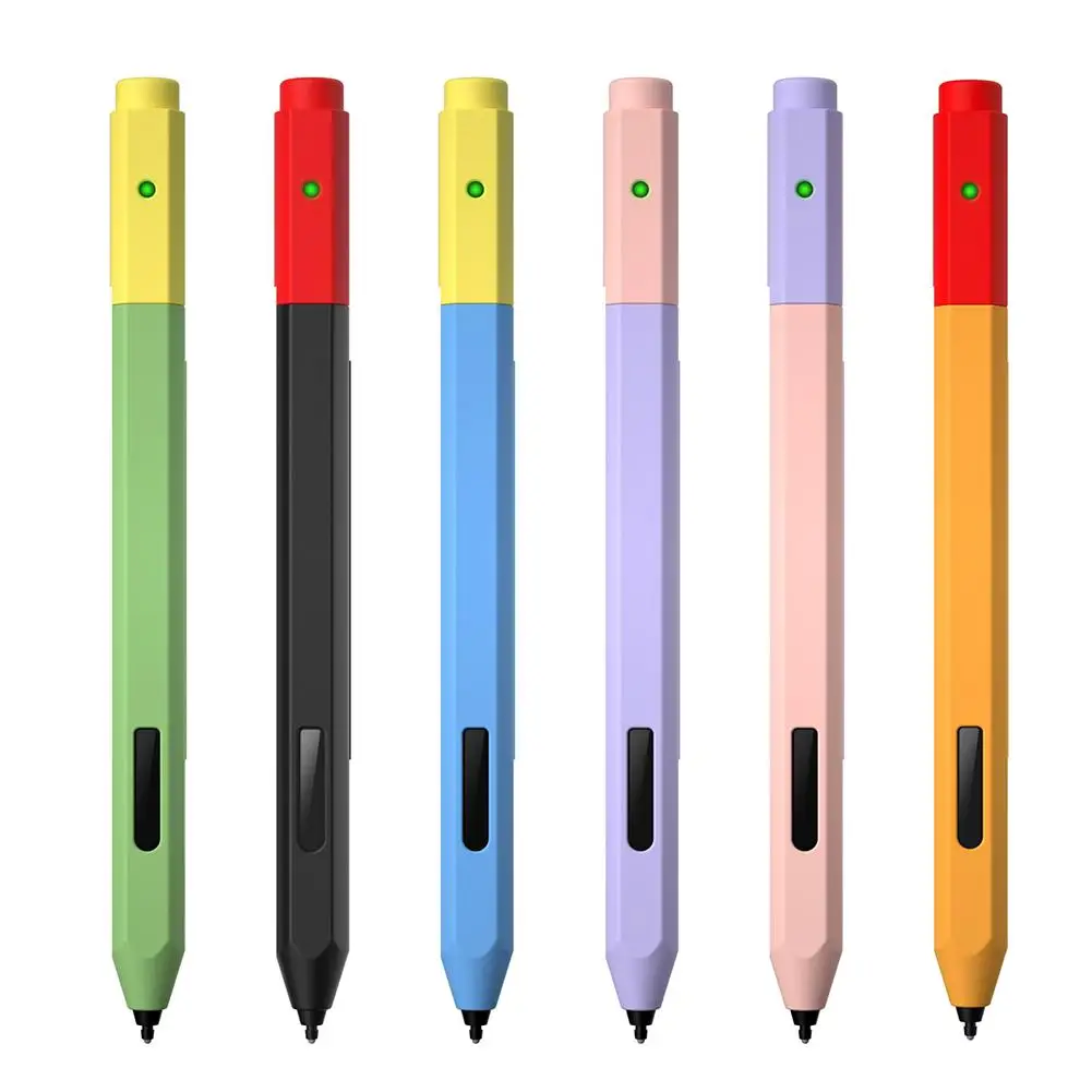 

Soft Silicone Protective Pencil Case Dust Proof Wrap Cover Sleeve Compatible For Microsoft Surface Pen Dust Proof Candy Color