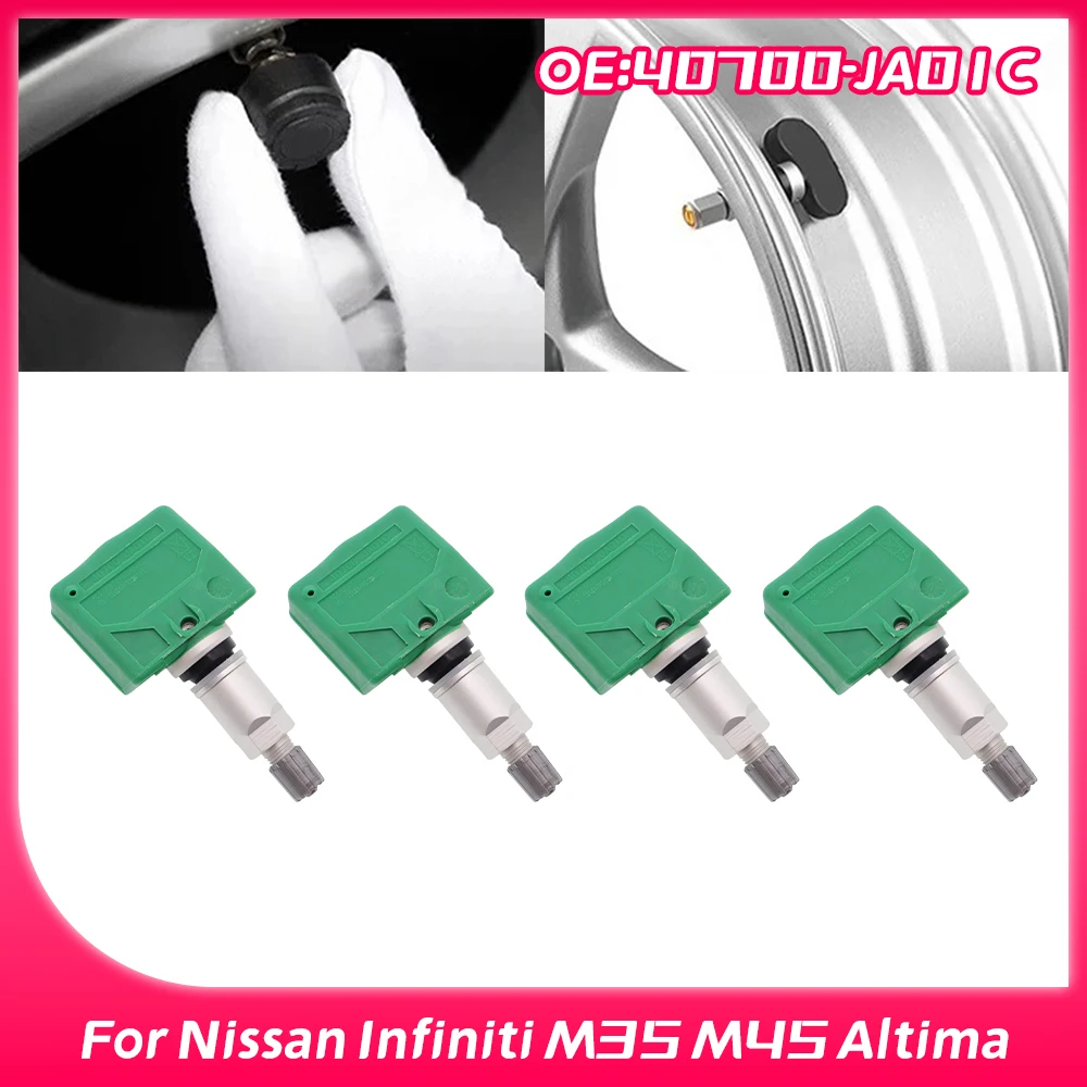 Фото 4 шт. 40700-JA01C TPMS для Nissan Infiniti M35 M45 Altima Maxima Versa Frontier Sentra Murano, датчик давления в шинах 315 МГц №1