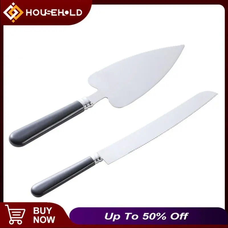 

2pcs Stainless Steel Cake Spatula Bread Knife Polishing Process Wavy Sawtooth Cake Decorating Tools Home Kitchen Accessories