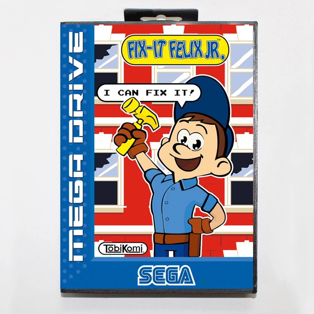 Fix-It Felix Jr 16bit MD карточная игра для Sega игры Mega Drive/ Genesis с розничной коробкой |