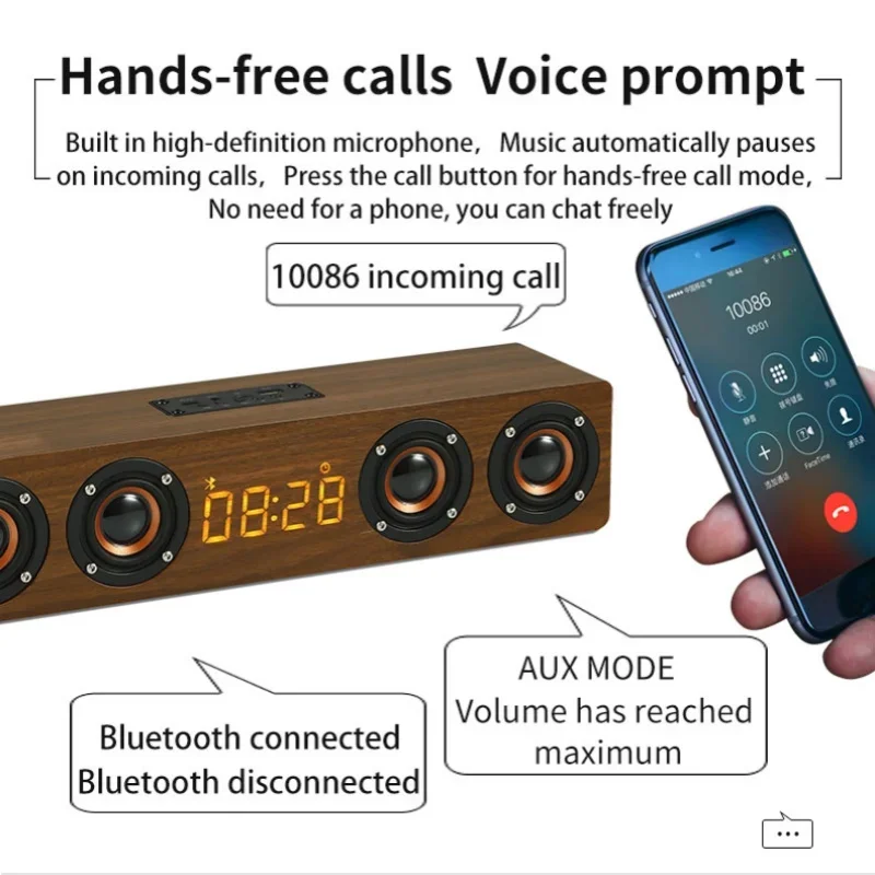 SwYiSm W8C деревянные Bluetooth-динамики