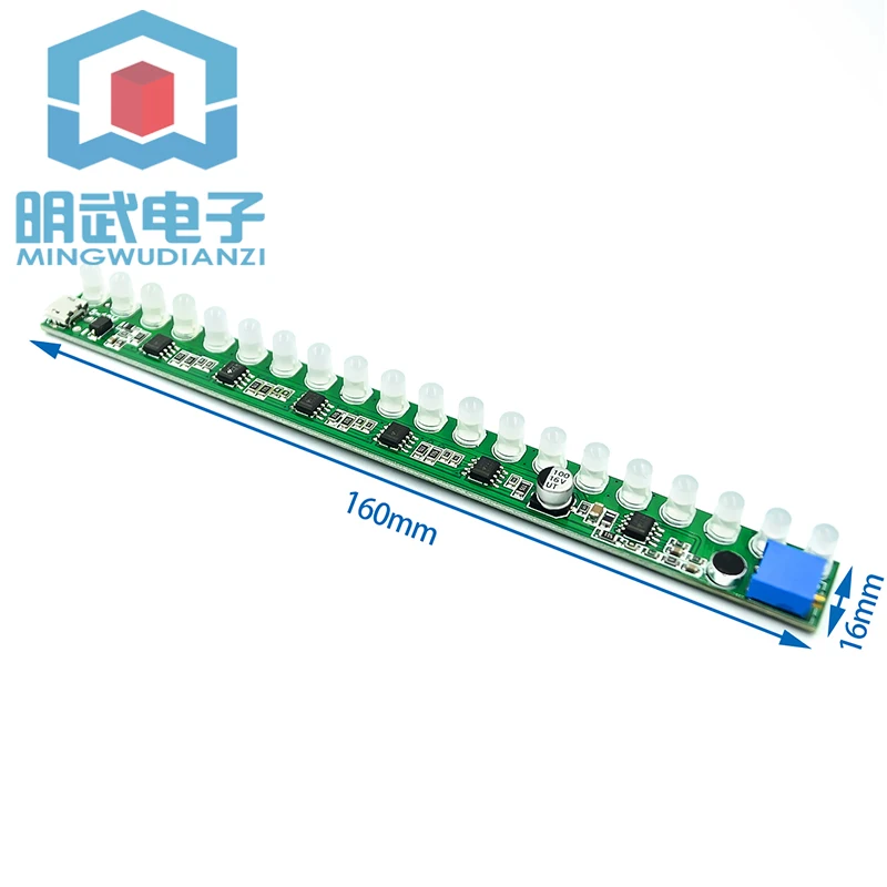 Монохромный звуковой активационный индикатор уровня музыкальная лампа сенсор