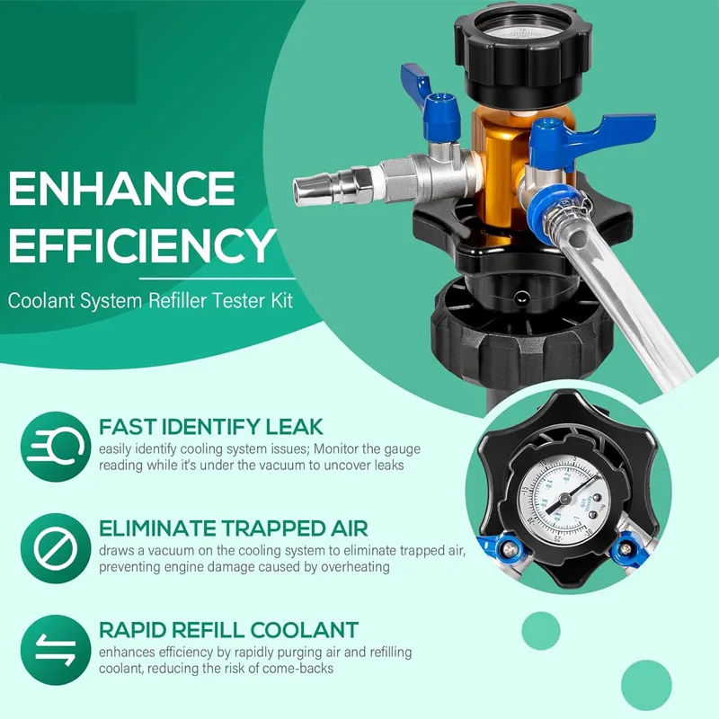 Комплект для заправки охлаждающей жидкости 24444 инструмент вакуумного
