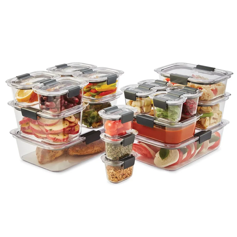 

Food Storage Containers, 36 Piece Variety Set, Clear Tritan Plastic