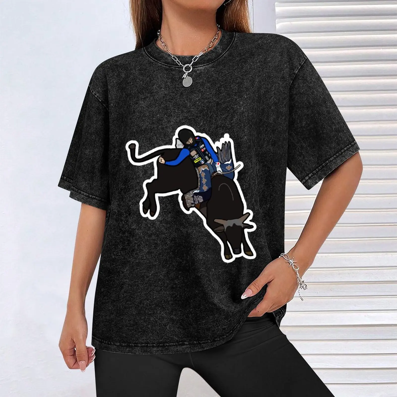 Фото Футболка Bull Rider Stetson Wright Basic Solid Tee для повседневного использования №4