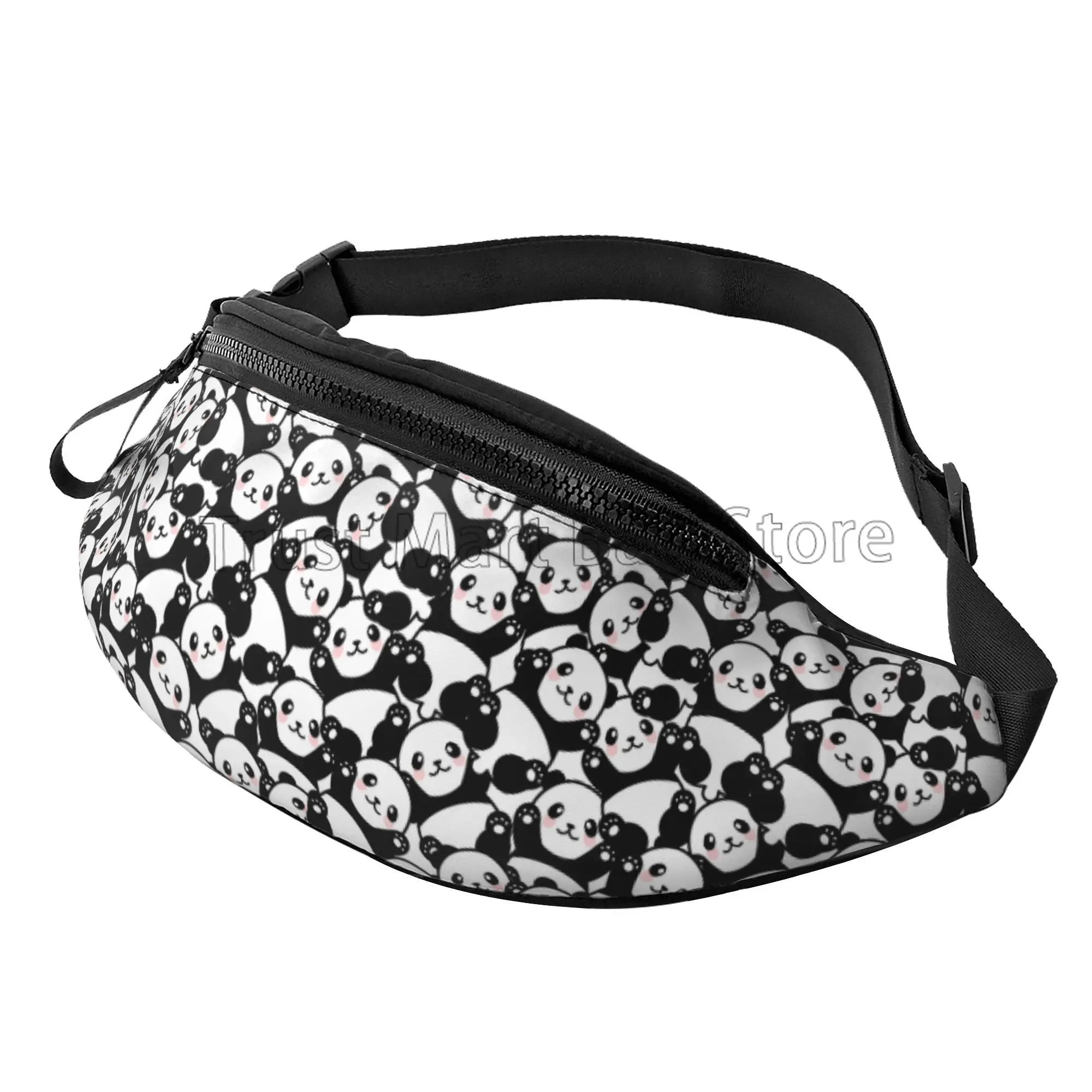 

Cute Animal Panda Fanny Pack for Man Women Waist Bag Adjustable Belt Casual Chest Bag Bum Bags Travel Sports Hiking Waist Packs