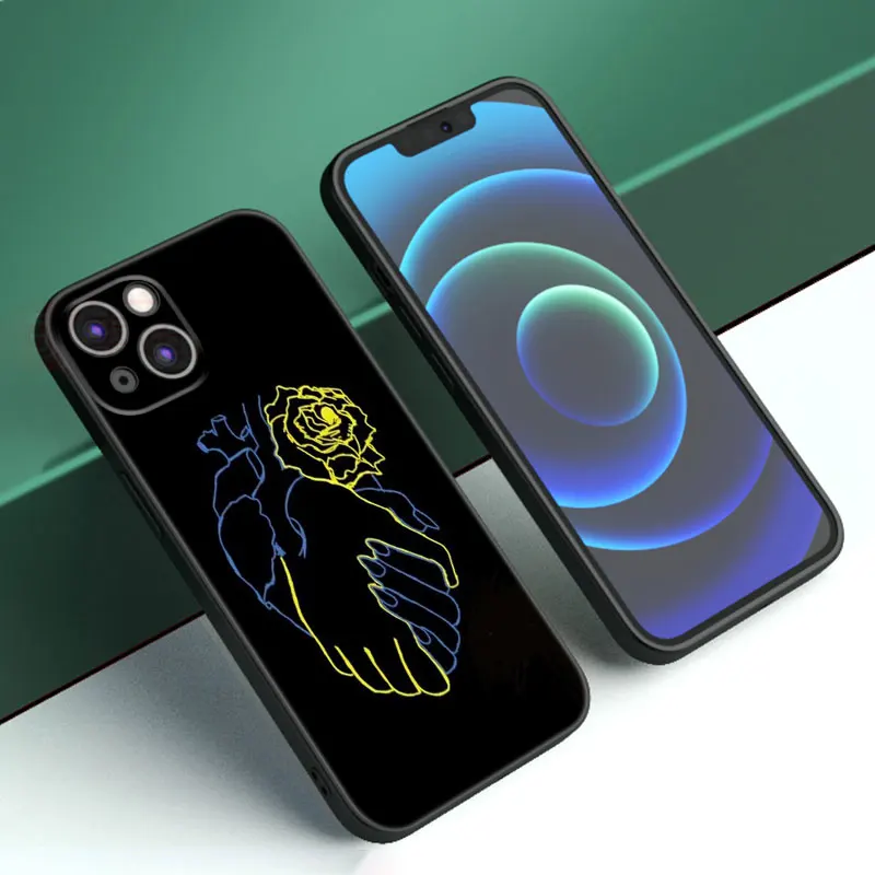 Чехол для телефона с украинским флагом Apple iPhone 12 13 Mini 11 14 15 Pro XS Max 7 8 Plus X XR SE 2020 2022