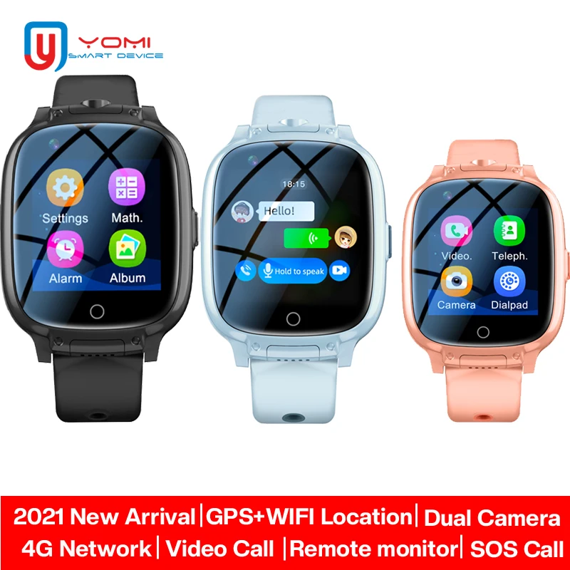 

Smart 4G Kids Watch GPS WiFi Track Watch Remote Monitor Two-way Call Video Call Dual Camera Anroid Smatwatch Baby Student Gift