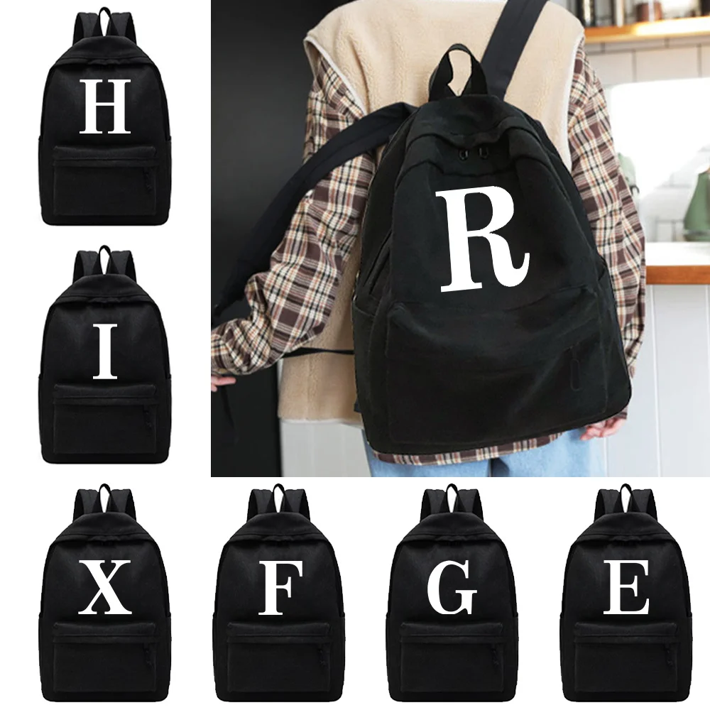 

Women's Backpack Multi-pocket Casual Woman Travel Bag Female High Quality Schoolbag for Teenage Girl Book Knapsack White Pattern