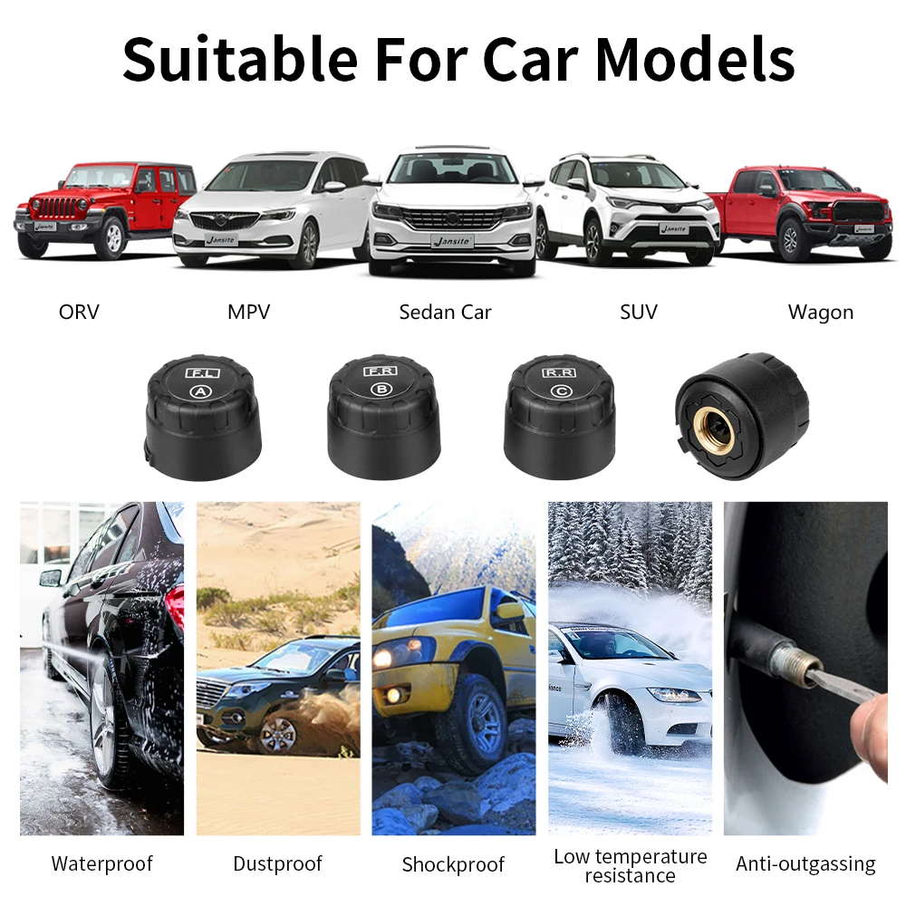 2024 Develuck Система Контроля Давления В Шинах Tpms На Солнечной Энергии С