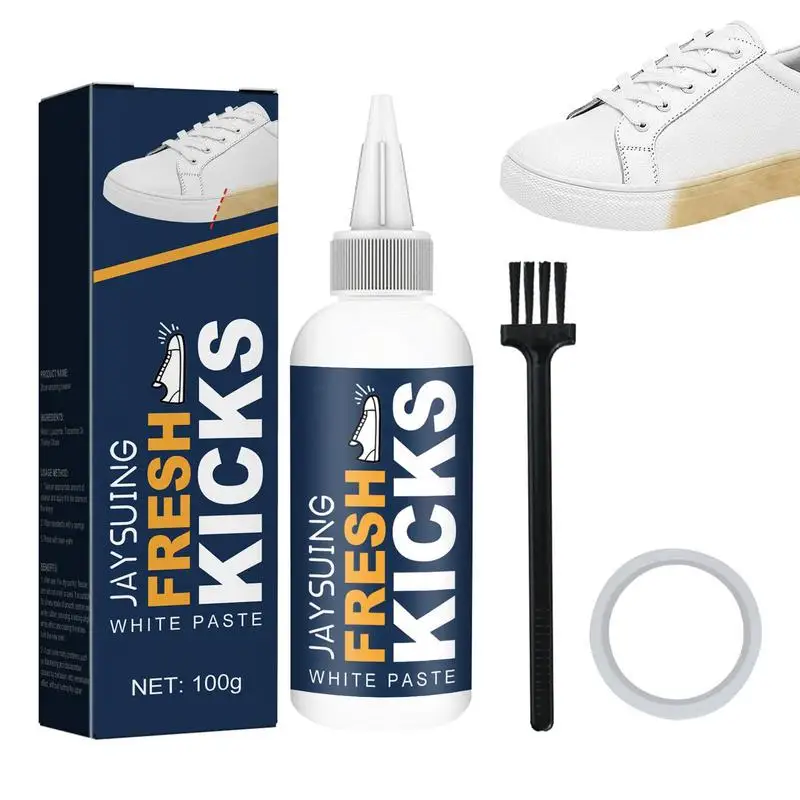 

Shoe Cleaner Kit Sneaker Whitening Cleansing Gel Multi Purpose Stains Remover Brightening Whiten Liquid Remove Yellow Edge Clean