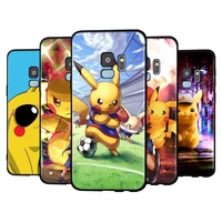 pikachu and satoshi silicone case for galaxy note 20 10 9 8 plus ultra lite a9 a8 a7 a6 plus a5 a3 2018 2017 phone case