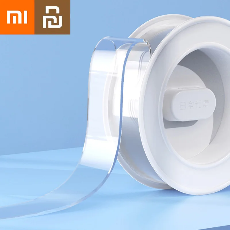 

NEW2022 Youpin Xiaomi Wall Stickers Elements Magic Seamless Transparent Tape Double Sided No Trace Tape Repetition Use Washable