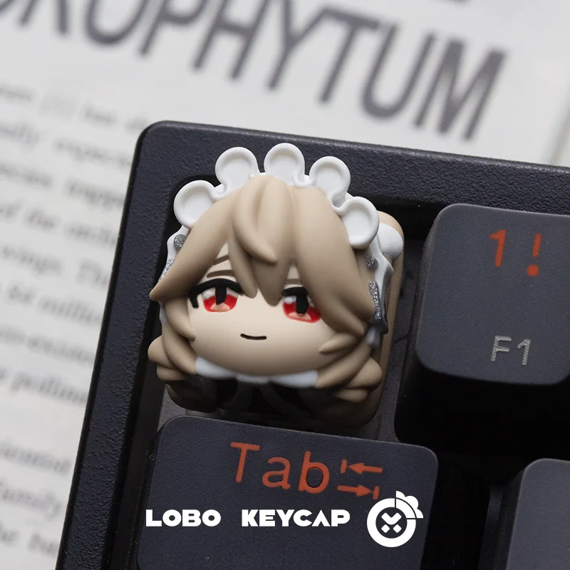 Фото 3D-печатная смоляная кастомная кейкап-накладка Zenless Zone Zero Эллен Джо в стиле милого аниме для механической клавиатуры, игровая коллекционная подарочная кейкап-накладка №5