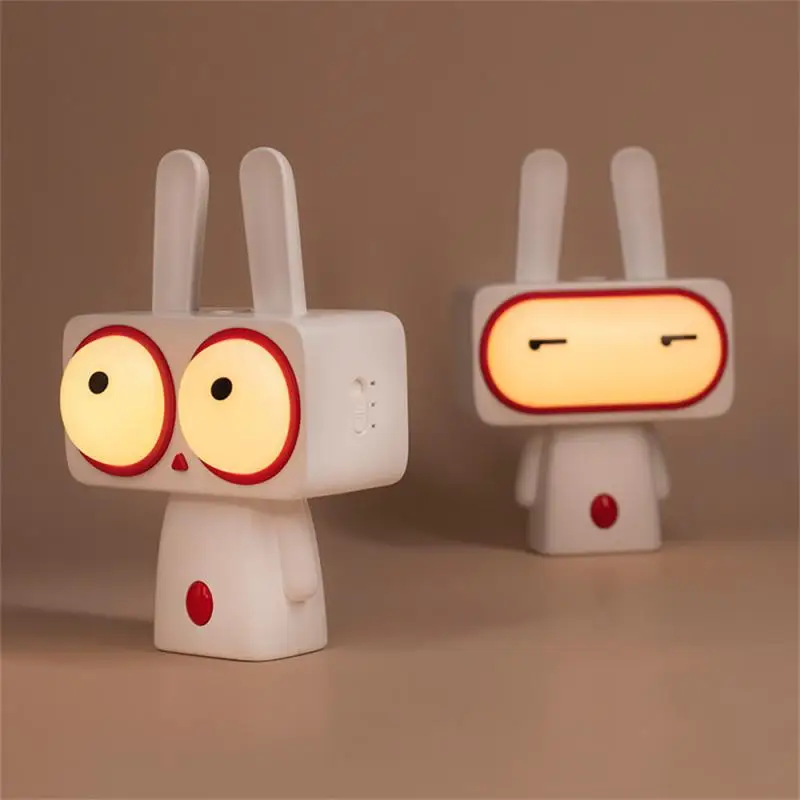 

Timed Night Light 170g Rabbit Cartoon Alarm Clock Gifts Lighting Cartoon Atmosphere Lamp 10.6*6.8*16.1cm Timing Creative 1200mah