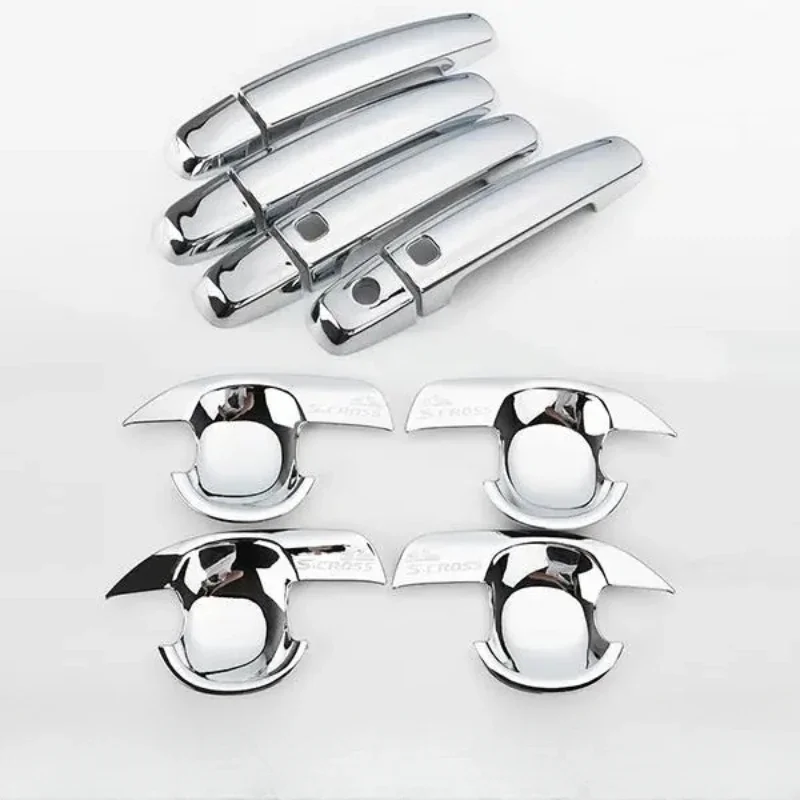 

Хромированная крышка дверной ручки из АБС-пластика для Suzuki SX4 S-Cross S Cross 2014 2015 2016 2017 2018 -2020 автомобильные чехлы для стайлинга автомобилей