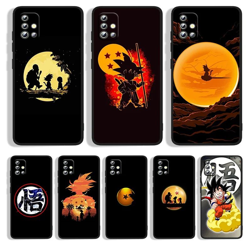 

DBZ-Dragons Balls Anime Phone Case For Samsung A22S A22 A21S A14 A13 A12 A11 A04S E A03S A02S A01 Core Black Soft Cover