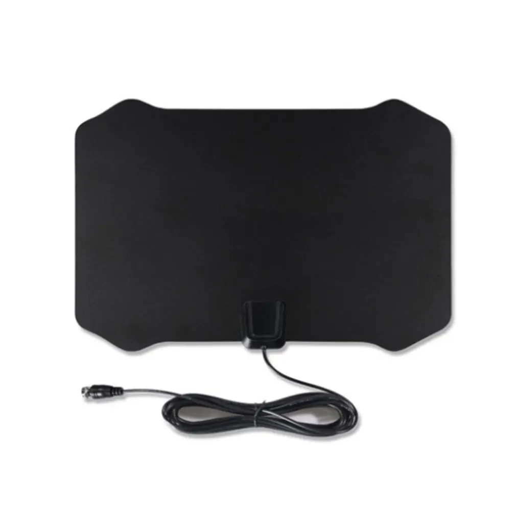 

Flat Digital Indoor HDTV HD TV Aerial With Amplifier 50 Miles Range VHF UHF Frequency Home Household TV Amplifier Dropshipping