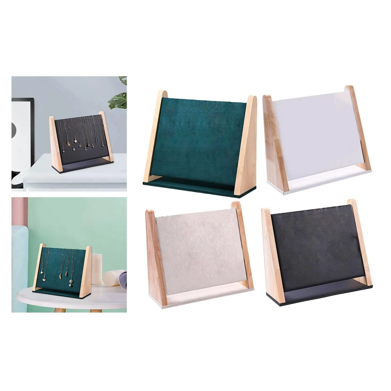 Jewelry Stand Rack Jewelry Holder Decor Packaging Case Portable PU Leather Earring Ring Necklace Jewellery Organizer Women Gifts