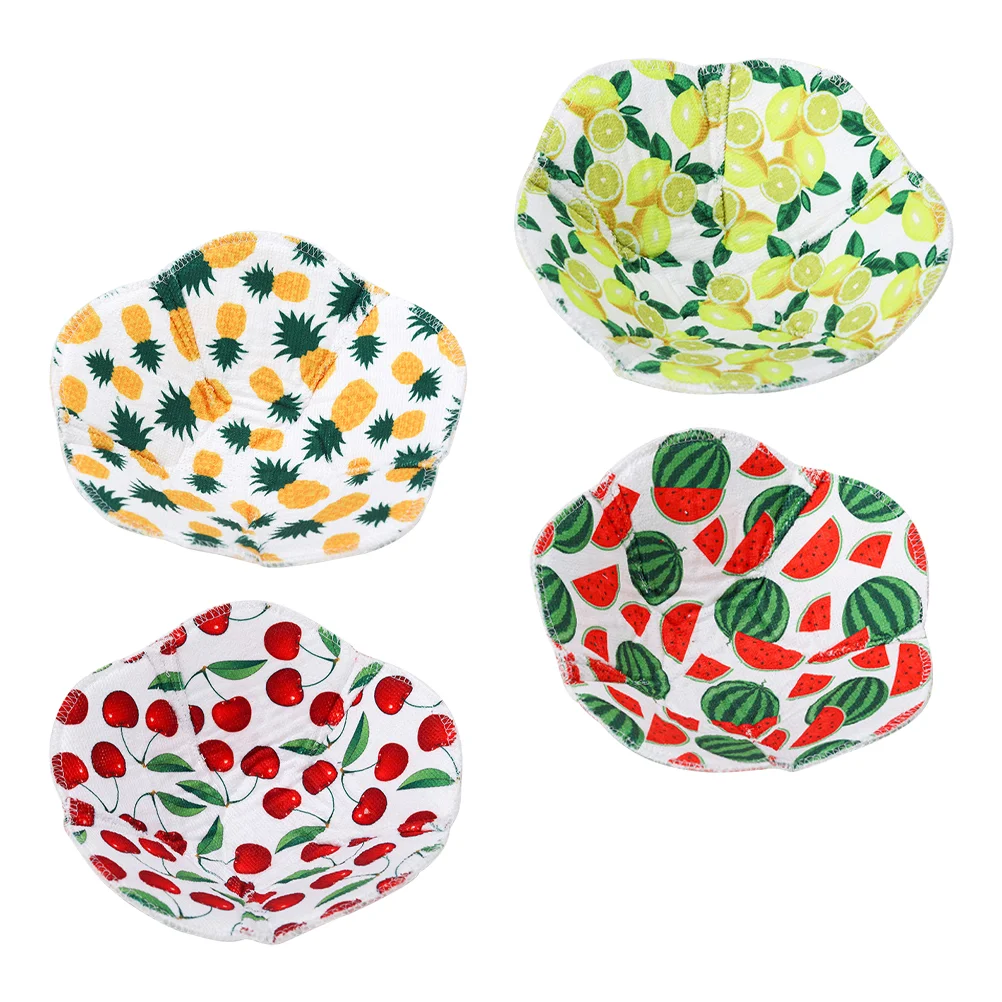 

4pcs Bowl Warm Heat Resistant Multipurpose Reversible Covers