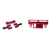 for wpl d12 110 metal upper swing arm set spare red metal steering group assembly steering block spare red