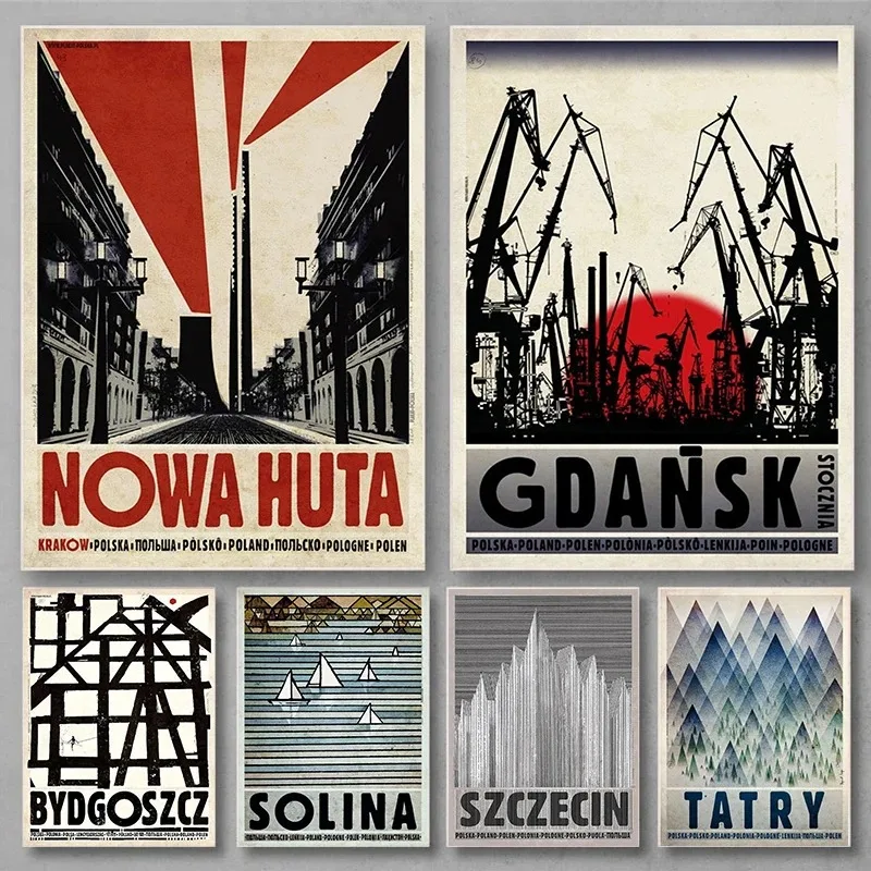 Винтажный Постер Произведение Искусства Biebrza Solina Zakopane Холст С Принтом Настенный