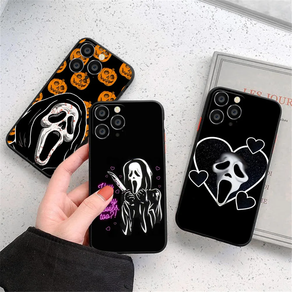 CK-16 Ghostface Hearts Phone Case For Xiaomi Redmi Note 7 11 11S 12 13 Pro Plus