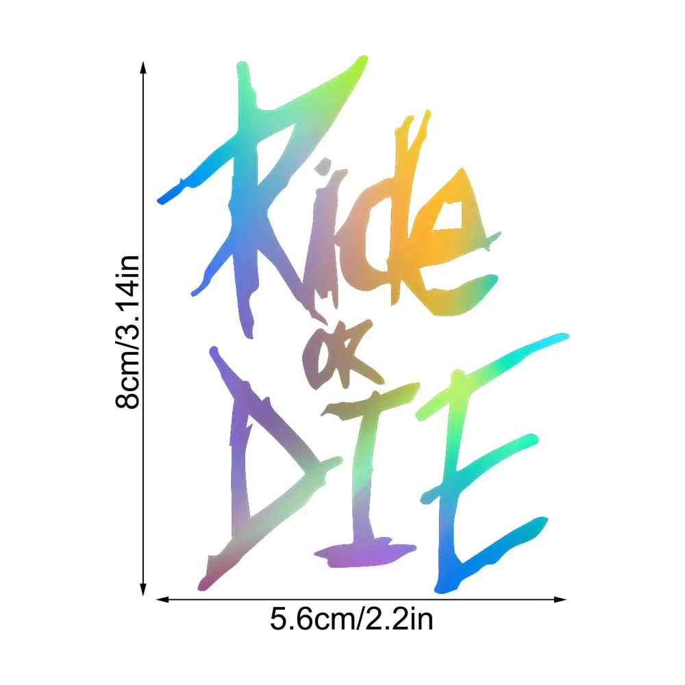 Наклейка «Ride Or Die», свободная резка на дверь автомобиля, наклейки с буквами, авто декоративная наклейка для автомобиля, авто, переднее и заднее окно