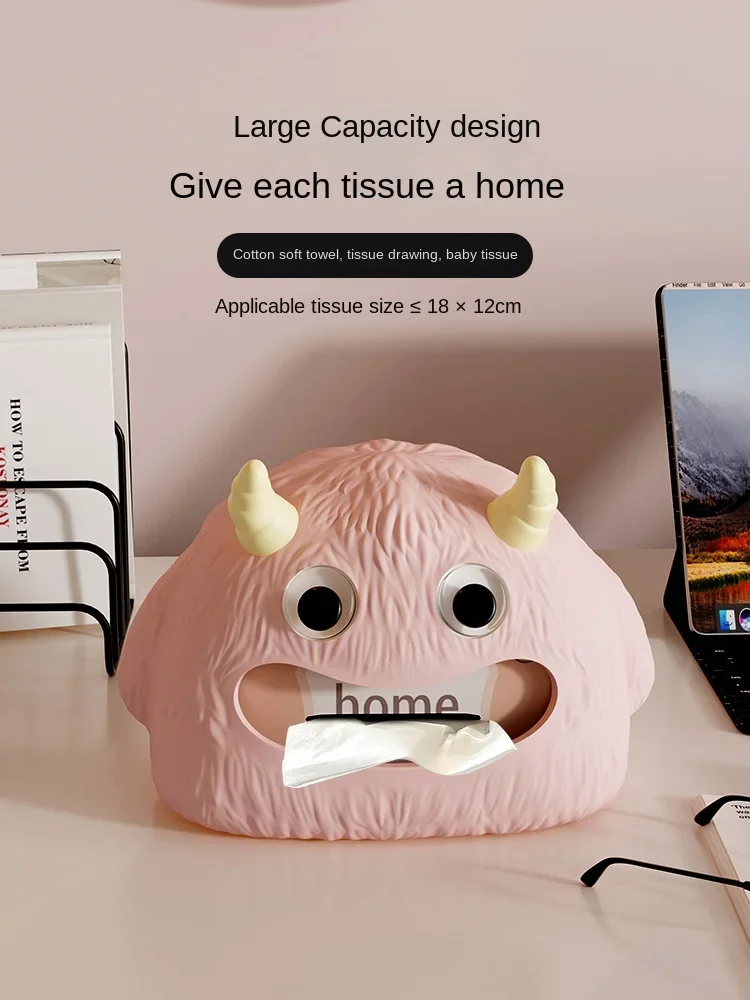 Милая маленькая коробка для салфеток в виде монстра домашний столовый стол