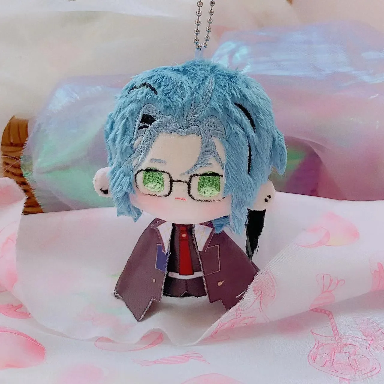 

Anime VTuber XSOLEIL Hex Haywire Cute 12cm Plush Dango Bag Pendant Keychain Keyring Sunny Doll Plushie Fans Birthday Gift