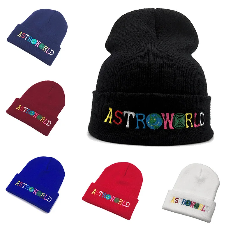 

New personality Embroidery Beanies Hat Men Woman Fashion winter Warm hat Knitted Soft Caps Bone Ski Skullies wool hats gorras