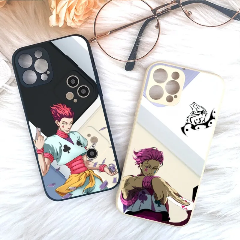 

Чехол Hisoka Hunter для телефона IPhone 14 11 12 13 Pro Max X XR XS Max 6 6S 7 8 Plus SE 2022, чехол для телефона с жидкостью квадратной формы