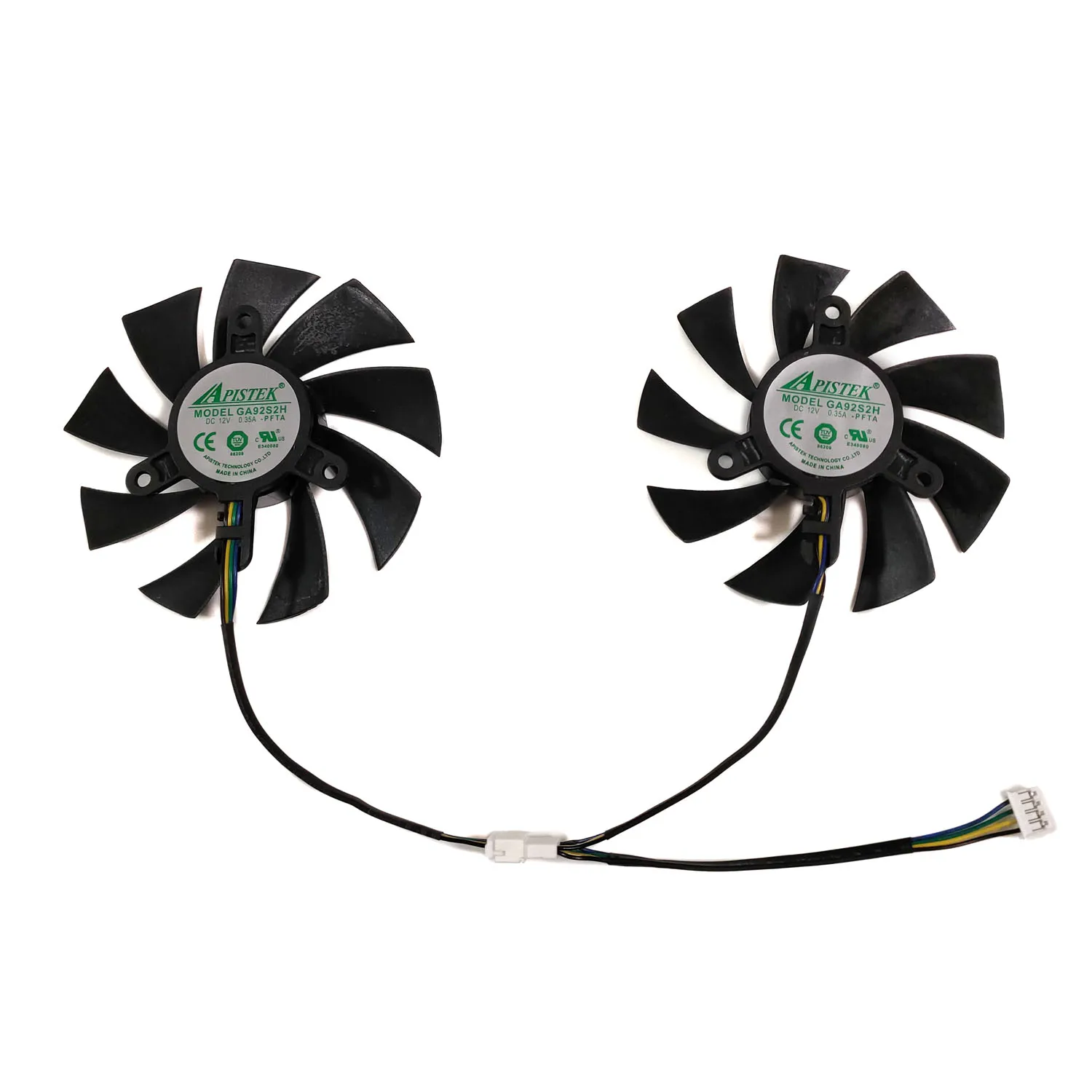 

2Pcs/Set GA92S2H GPU Cooler For ZOTAC RTX2060 SUPER MINI ZT-T20600 RTX 2070 SUPER Mini 8GB ZT-T20710E-10M Card Replace HA92A2H