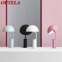 outela nordic vintage table lamp modern creative design led bedside bedroom desk light girl simple for home decorative
