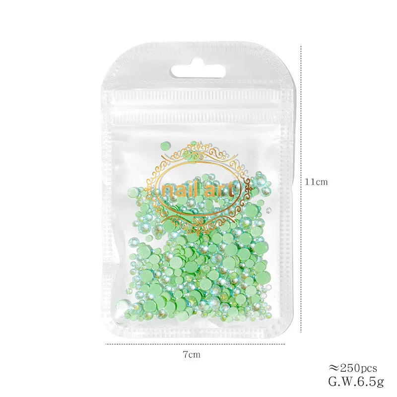 Светящиеся флуоресцентные алмазные наклейки разных размеров для ногтей