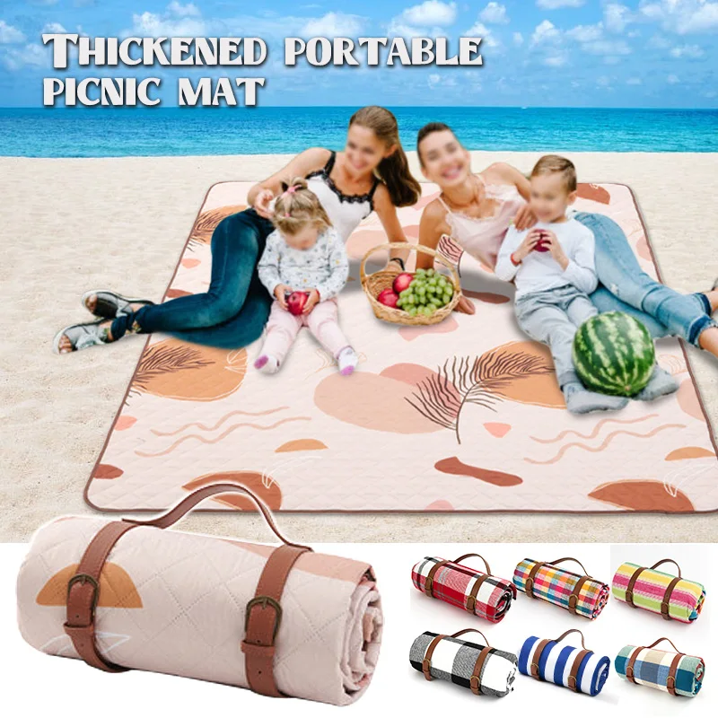 

150/200cm Portable Camping Picnic Blanket Waterproof Beach Mat Rug Outdoor Travel Tent Blanket Equipment Folding Camp Bed New