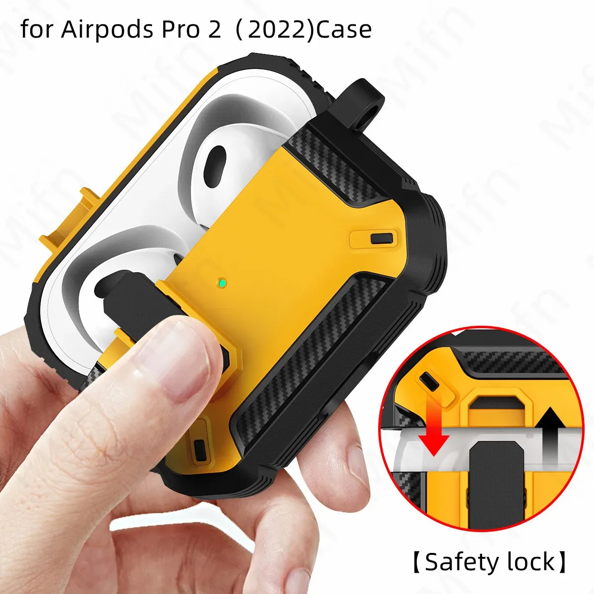 

For Airpod Pro 1nd Case Shockproof with Keychain Anti-lost Cover Case for AirPods Pro 2 Luxury Case Coque Capa for Airpod 3