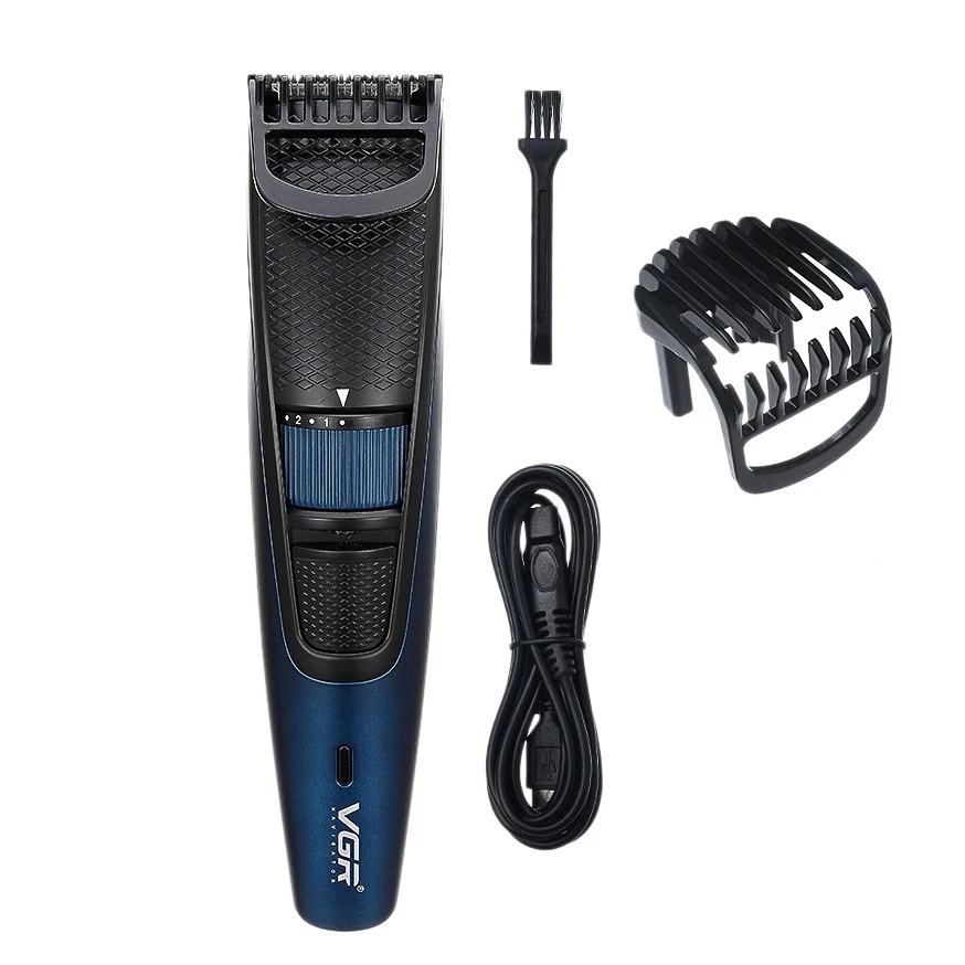 

VGR V-053B Professional Men's Grooming Beard Trimmer Hair Mustache Trimer Rechargeable Adjust 5-10mm Hair Cutting Machine