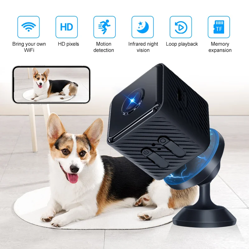 

Mini Camera Ir Night Vision Support T-flash Card Camera 1080p Wireless Video Monitoring Dv Video Recorder Mini Motion Detection