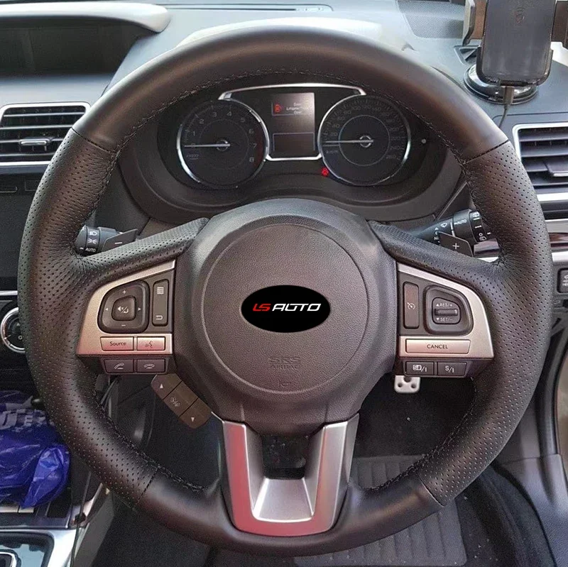 

LS AUTO прошитый вручную чехол на руль для Subaru Forester SJ Forester XT 2015-2018 года кожаный чехол на руль