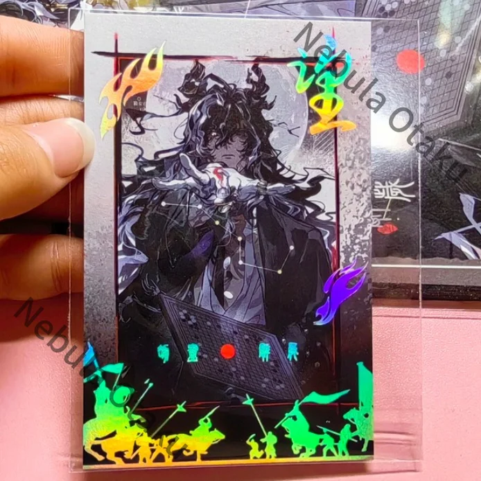 Фото Фотокарточка Arknights Wang Double Flash Badge для моментальной камеры, цветная бумага, косплей, изысканный сувенир, подарки для коллег, аниме №3