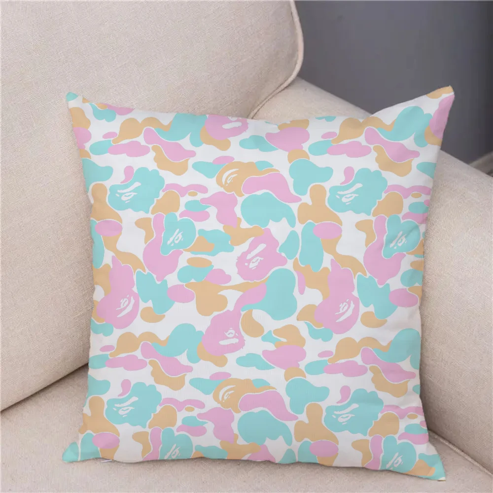 Декоративная Наволочка BAPE 40x40 См Квадратная Из Полиэстера/хлопка С Цветочным