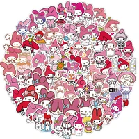 103050100pcs kawaii my melody cute stickers laptop motorcycle luggage phone skateboard waterproof funny sticker decal kid toy