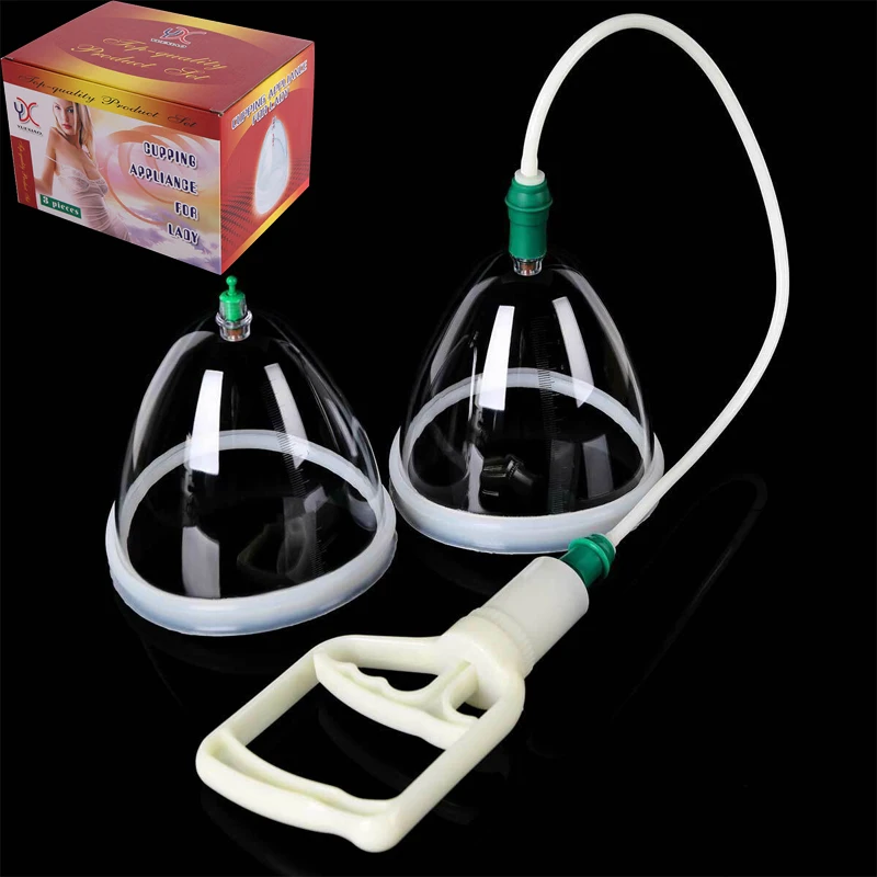 Breast & Buttocks Enlargement Massager Pump Suction Machine Vacuum Therapy Butt Enhancement Massage Device Cupping Cups Lifting