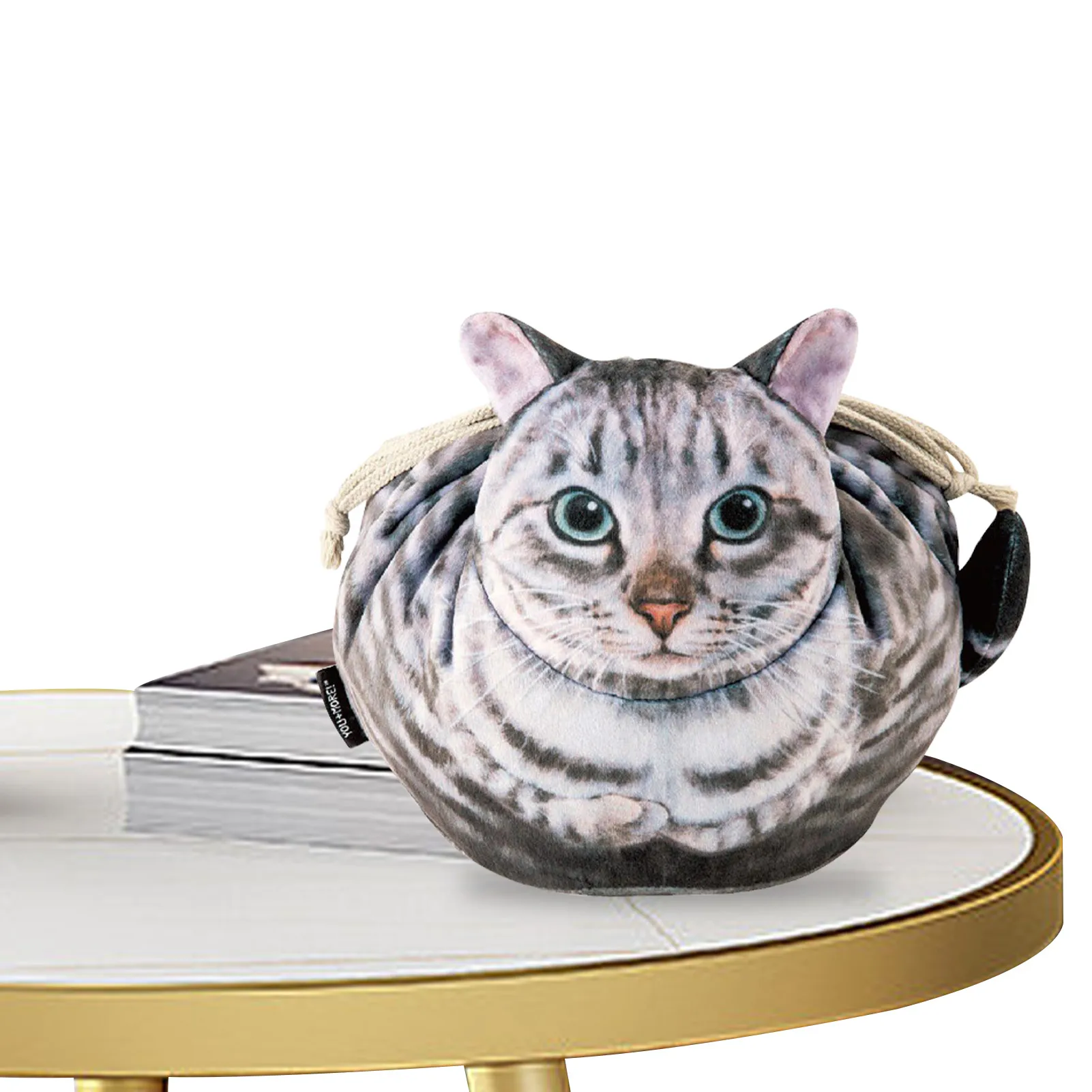 

Cat Cosmetic Bag Coin Pouch Purse For Travel Drawstring Travel Cosmetic Coin Pouch Bag Soft Animal Toiletry Organizer For Cat