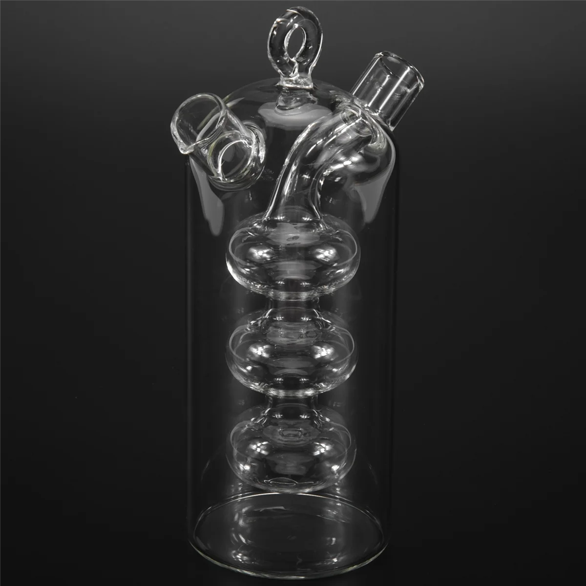 

2-в-1 двухслойная бутылка масло для соуса стеклянная бутыль для уксуса приправа в герметичном виде