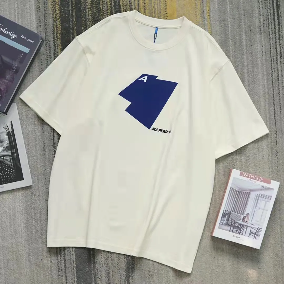 

2022 ADER ERROR Summer Fashion Round Neck Short-Sleeved T-shirt Loose Geometric Simplicity men women Cotton T-shirt TX442